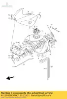 4410001H00YKY, Suzuki, tank assy,fuel suzuki gsx r 600 2006 2007, New