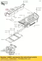 140921057, Kawasaki, 01 couverture, rr console kawasaki krt800 teryx4 800 le , Nouveau