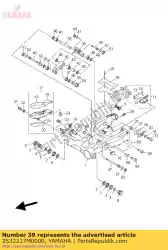 Ici, vous pouvez commander le bras 1 auprès de Yamaha , avec le numéro de pièce 2S32217M0000: