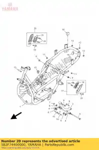 yamaha 5B2F74400000 komplet podnó?ka tylnego 2 - Dół