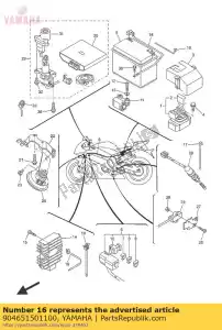 yamaha 904651501100 serrer - La partie au fond