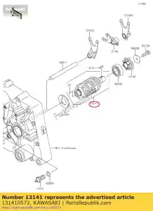 Kawasaki 131410572 drum-change - Bottom side