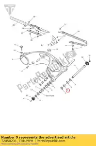 triumph T2050231 sleeve ground 25 17 40 - Bottom side