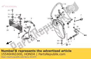Honda 15540HN1000 guia, mangueira de óleo - Lado inferior