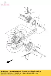 Qui puoi ordinare raggio raggi, posteriore da Yamaha , con numero parte 5HP253040000: