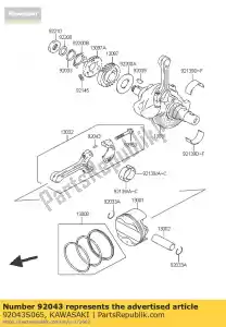 kawasaki 92043S065 pin lv1000-a1h - Bottom side