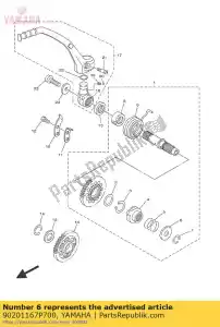 yamaha 90201167P700 arruela, placa (4gl) - Lado inferior