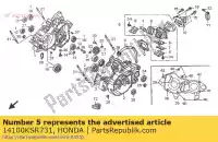 14100KSR731, Honda, reed valve assy honda cr  r cr125r 125 , New