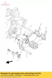 Aqui você pode pedir o garfo, turno 1 em Yamaha , com o número da peça 1C3185110000: