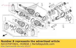 Honda 42337HP7A01 band,inboard boot - Bottom side