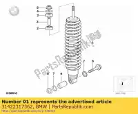 31422317362, BMW, veerpoot vooraan, autoriteiten bmw  1100 1150 1995 1996 1997 1998 1999 2000 2001 2002 2003 2004 2005 2006, Nieuw