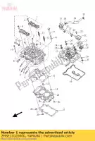 2MSE11020000, Yamaha, conjunto de cabeça de cilindro yamaha  mt yzf r 300 320 660 2015 2016 2017, Novo