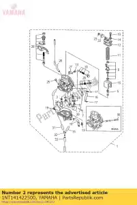 yamaha 1NT141422500 jet, pilot (# 25) - Bottom side