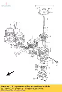 suzuki 1338344C20 needle jet - Bottom side