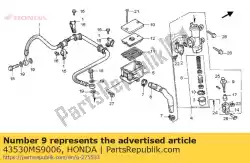 Here you can order the no description available at the moment from Honda, with part number 43530MS9006: