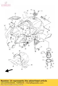 yamaha 1EC244910000 wspornik, pompa paliwa - Dół