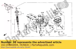 honda 16119440004 bord, blijf - Onderkant