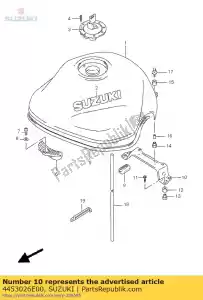 Suzuki 4453026E00 comp suporte, fu - Lado inferior