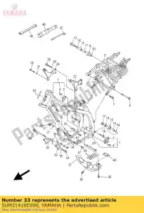 yamaha 5UM21418E000 support, avant inférieur 2 - La partie au fond