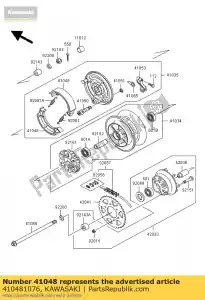 kawasaki 410481076 schoenrem kl600-b5 - Onderkant