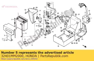 Honda 32401MM2000 cable,starter bat - Bottom side