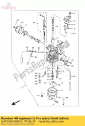 Aqui você pode pedir o parafuso em Yamaha , com o número da peça 5HP145650900: