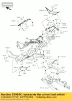 530650027739, Kawasaki, housse siège, côté, droite, m.f.s er250 kawasaki  z 300 2015 2016 2017, Nouveau