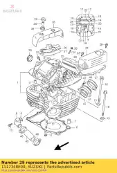 Here you can order the no description available from Suzuki, with part number 1117348E00: