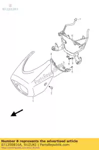 suzuki 071200816A tornillo - Lado inferior