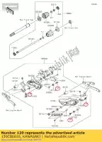 130CB0616, Kawasaki, atornillado, 6x16 kawasaki zxr  l zx400 r m zxr400 z900 400 900 , Nuevo