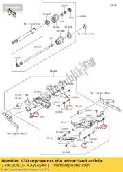 Here you can order the bolt-flanged,6x16 from Kawasaki, with part number 130CB0616: