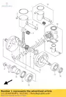 1211036F000F0, Suzuki, pistone comp suzuki rm 125 2004 2005 2006 2007 2008, Nuovo