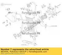 865994, Piaggio Group, tubo culata-radiador gpr125 09 aprilia derbi senda zd4kta zd4kta00 zd4ktb00 zd4kxa00 zd4kxb00 zd4kxja0 zd4kxja0, zd4kxa zd4kxjb0 zdpka 125 2009 2013 2016 2018 2019 2020 2021 2022, Nuovo