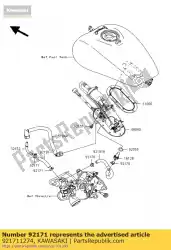 Here you can order the clamp from Kawasaki, with part number 921711274: