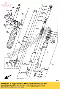 yamaha 3BN245000000 assy de robinet de carburant 1 - La partie au fond