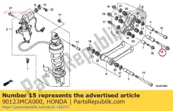 Aquí puede pedir perno, brida, 12x99 de Honda , con el número de pieza 90123MCA000: