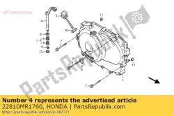 hefboomcomp., koppeling van Honda, met onderdeel nummer 22810MR1760, bestel je hier online: