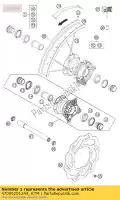 47009201244, KTM, ruota anteriore cpl. 17 ktm sx sxs 85 2012, Nuovo