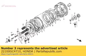Honda 22100GC4710 embrague externo - Lado inferior