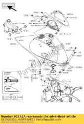 Here you can order the tube,fuel tank-valve vn900b6f from Kawasaki, with part number 921920303: