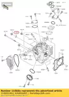 110601862, Kawasaki, uszczelka klx110a6f kawasaki  klx 110 2006 2007 2008 2009 2010 2011 2012 2013 2014 2015 2016 2017 2018 2019 2020 2021, Nowy