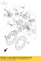 5RU2580T1000, Yamaha, caliper assy (a sinistra) yamaha yp 400 2005 2006 2007 2008 2009 2010 2011, Nuovo