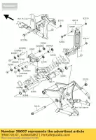 390070147, Kawasaki, Rami?-susp, uni trak vn900c9fa kawasaki vn 900 2006 2007 2008 2009, Nowy