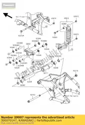 Here you can order the arm-susp,uni trak vn900c9fa from Kawasaki, with part number 390070147: