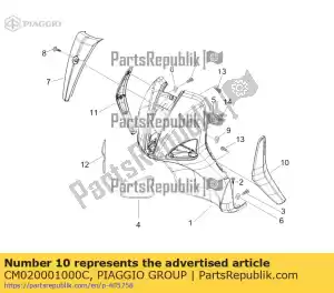 Piaggio Group CM020001000C deflector links - Onderkant