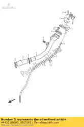 Ici, vous pouvez commander le tuyau, réservoir de carburant auprès de Suzuki , avec le numéro de pièce 4442210G00: