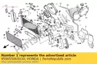 950055065030, Honda, tubo, 5x650 honda gl valkyrie f6c goldwing se gold wing aspencade a gl1500c 1500 , Nuovo