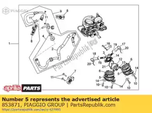 Piaggio Group 853871 entretoise - La partie au fond