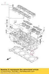 Qui puoi ordinare guarnizione cilindro da Suzuki , con numero parte 1114147H01: