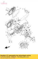 Here you can order the spacer, engine mount from Yamaha, with part number 5UH153170000: